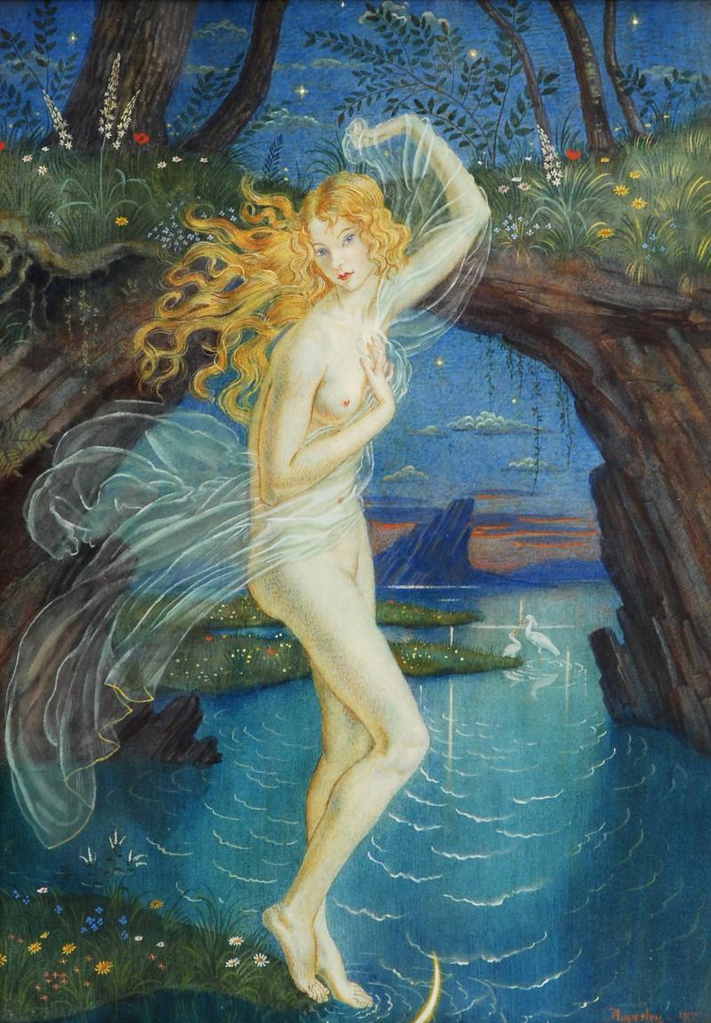 George Owen Wynne Apperley "Jugendstil-Venus am Wasser"