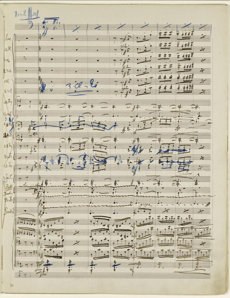 Manuscript of Gustav Mahler’s