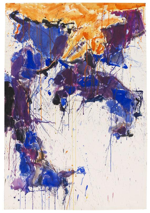 € 475.000* Aufruf: € 120.000                              Los 830: Sam Francis – Over orange