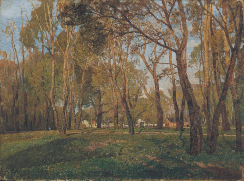 Tina Blau, Krieau im Prater, 1902 © Belvedere, Wien Öl auf Leinwand, 75,5 x 105 cm