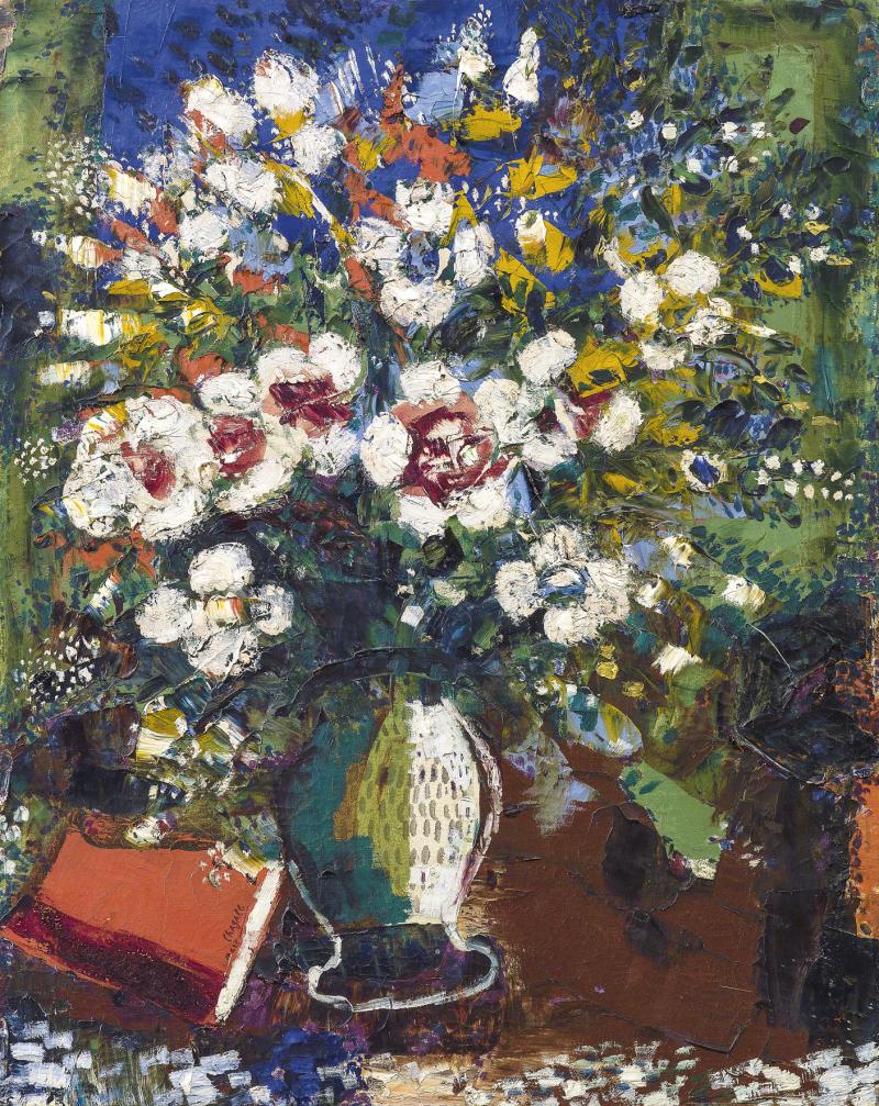 Marc Chagall (1887-1985) Fleurs, 1924, Öl/Leinwand, 72 x 57 cm  erzielter Preis € 1.022.500