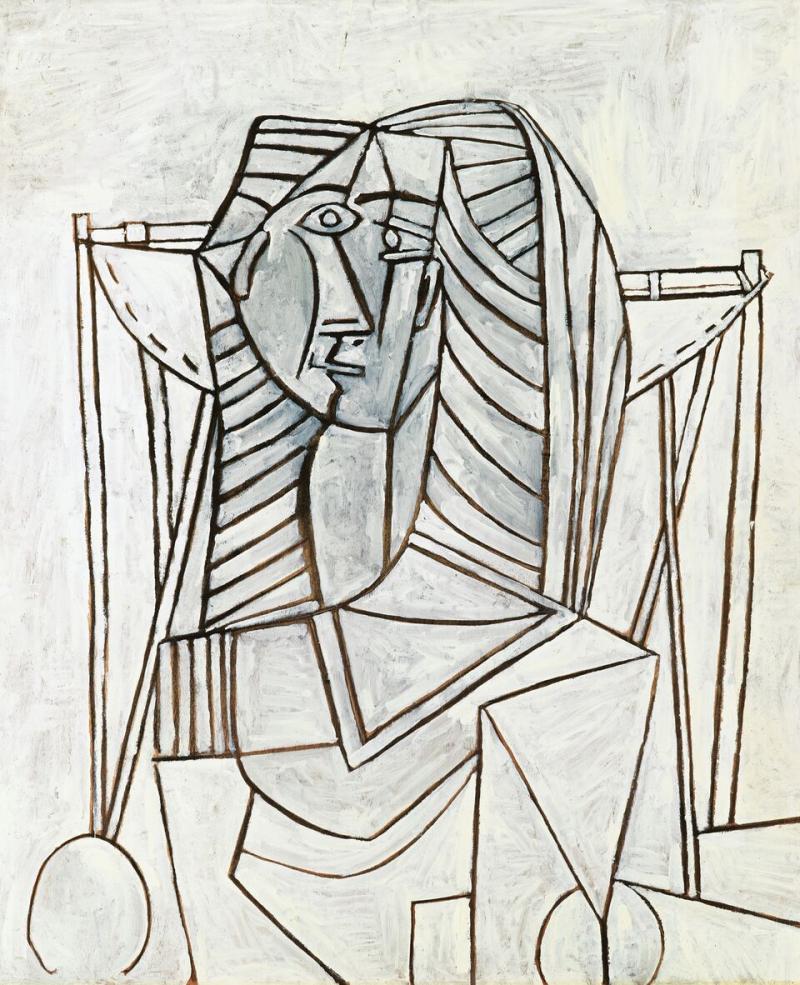 Lot 20, Pablo Picasso, Femme assise dans un faute