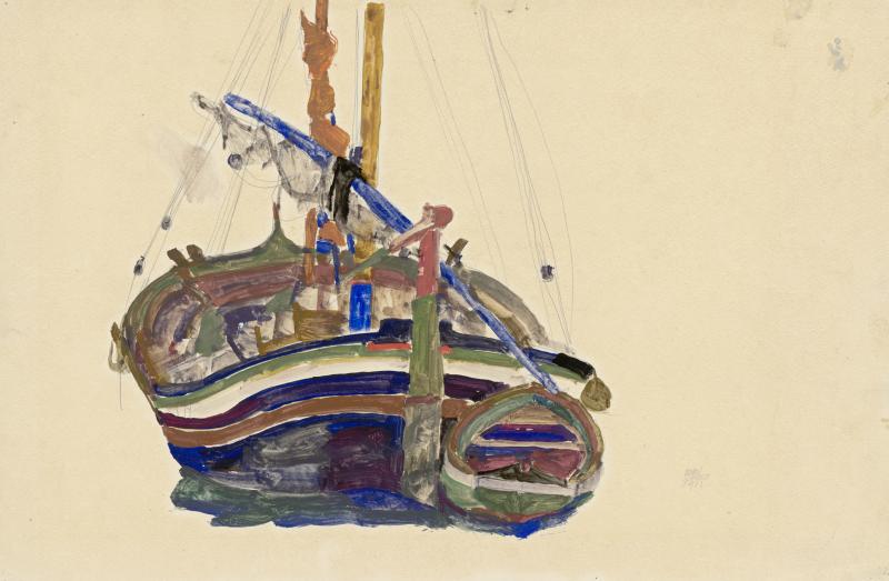 Egon Schiele Triestiner Fischerboot, 1912 Albertina, Wien