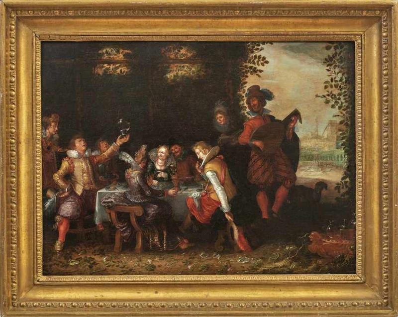 Vinckeboons, Philip II. Elegante Festgesellschaft im Freien, Schätzpreis:	14.000 EUR