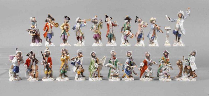 Meissen Affenkapelle Entwurf Johann Joachim Kaendler und Peter Reinecke 1753 bis 1765, Mindestpreis:	10.000 EUR