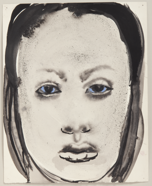 Marlene Dumas, Rejects, seit 1994 fortlaufende Serie lavierte Tusche und Mischtechnik auf Papier