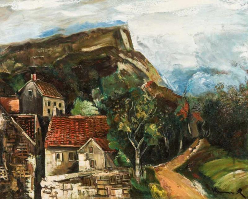 Vlaminck, Maurice de 1876 Paris - 1958 Rueil-la-Gadelière. «Vue de Village». Mindestpreis:	15.000 EUR