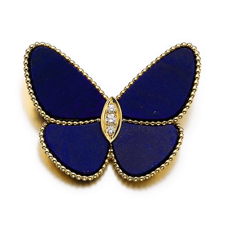 Lapis lazuli and diamond brooch, ‘Butterfly’ Van Cleef & Arpels CHF 5,000 – 8,000 / $ 5,100 – 8,100