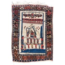 Lot: 11  Gaschgai signiert  Persien, Ende 19. Jhdt. 183 x 131 cm, Startpreis / Startingbid  1 500 €