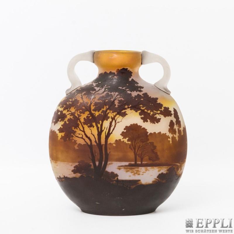 EMILLE GALLE Doppelhenkelvase, um 1900 Aufrufpreis: 2.400,00 €