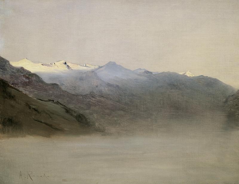 ANTON ROMAKO, Das Gasteinertal im Nebel, 1877 © Belvedere, Wien | Foto: Belvedere, Wien