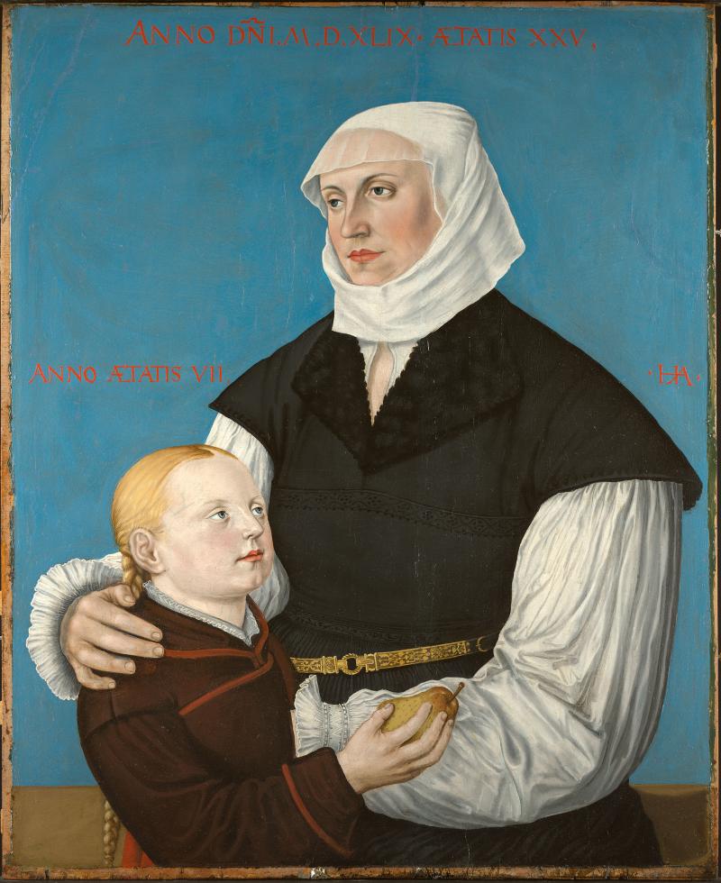 Porträt Regula Gwalther-Zwingli und Anna Gwalther, Hans Asper, 1549, Zürich. Öl auf Leinwand. © Zentralbibliothek Zürich