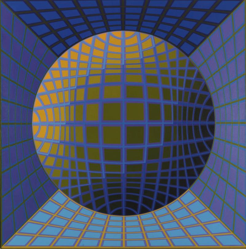 118001085 VICTOR VASARELY Dauve, 1977. Acryl auf Leinwand Schätzpreis: € 200.000 - 300.000