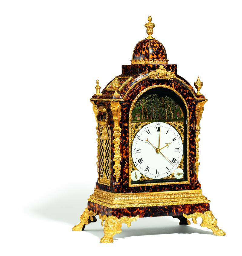 Bedeutende Bracket Clock mit Spielwerk und Figurenautomat England Um 1780 Coleman Ergebnis: 33.540 Euro