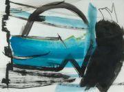 Lanyon, Peter (St. Ives 1918–1964 Taunton) "Tideway". 1964. Mischtechnik auf Papier