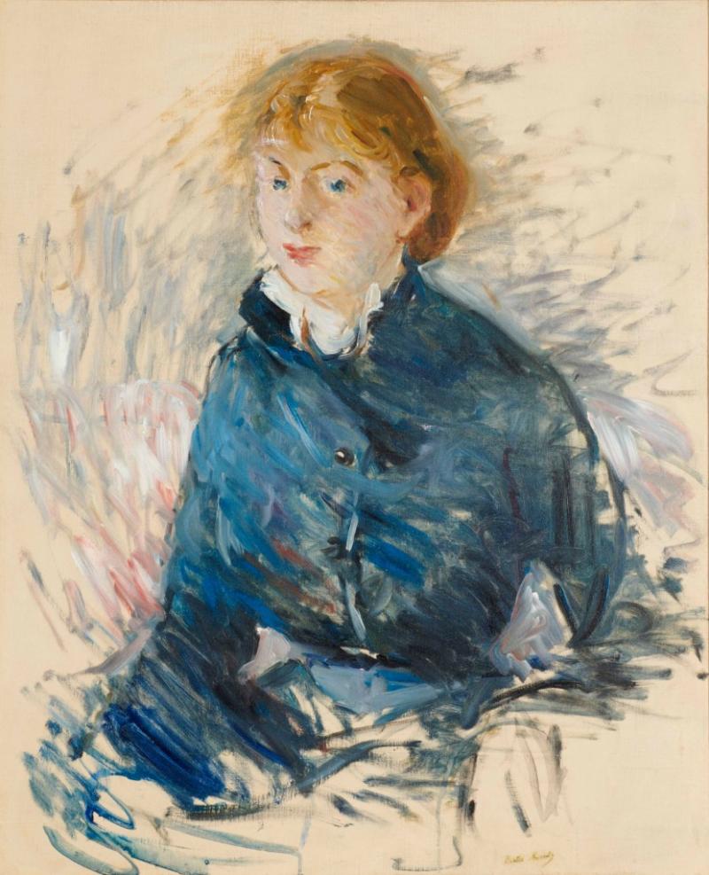 Damien Boquet Art Berthe Morisot (1841 - 1895) Portrait de Louise Riesener  Oil on canvas Circa: 1881 73 x 60 cm