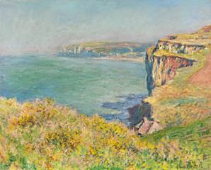 Claude Monet Falaise à Varengeville 1882, oil on canvas, 251⁄2 x 32 in