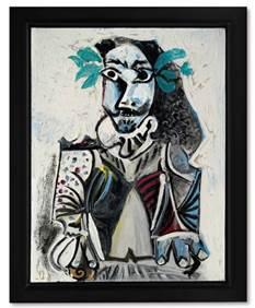 Pablo Picasso’s Buste d’homme lauré (1969) sold for HK$61 million / US$7.8 million, confirming the artist’s immense popularity in Asia