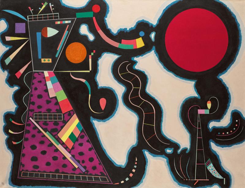 9930 Lot 4, Wassily Kandinsky, Le Rond rouge, Oil on canvas, 1939