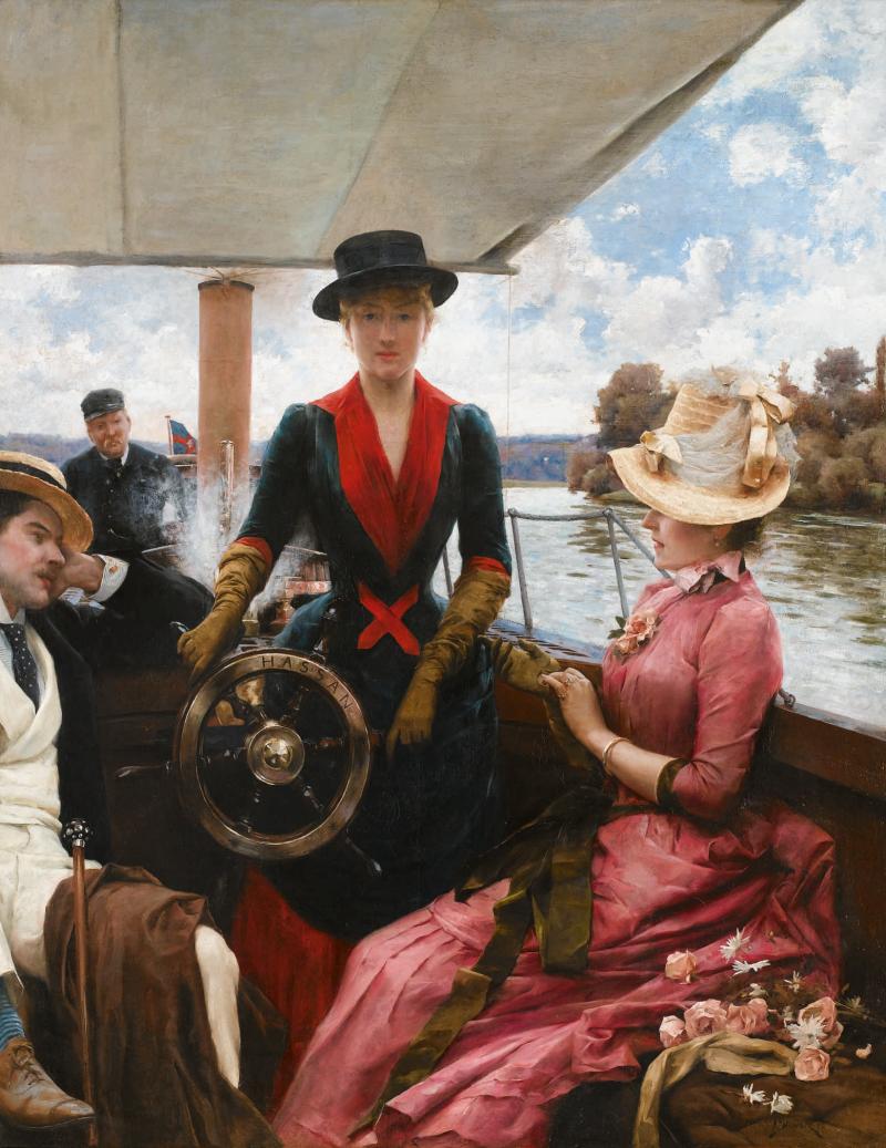 148 Julius LeBlanc Stewart, Full Speed, oil on canvas $855,000 (£662,329) $600,000 - 800,000