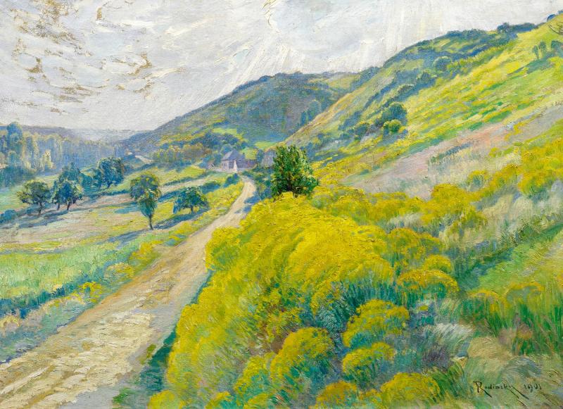 Václav Radimský (1867 - 1946)  Sommerliche Landschaft | Öl auf Leinwand | 73 x 100cm  Ergebnis: 59.340 Euro