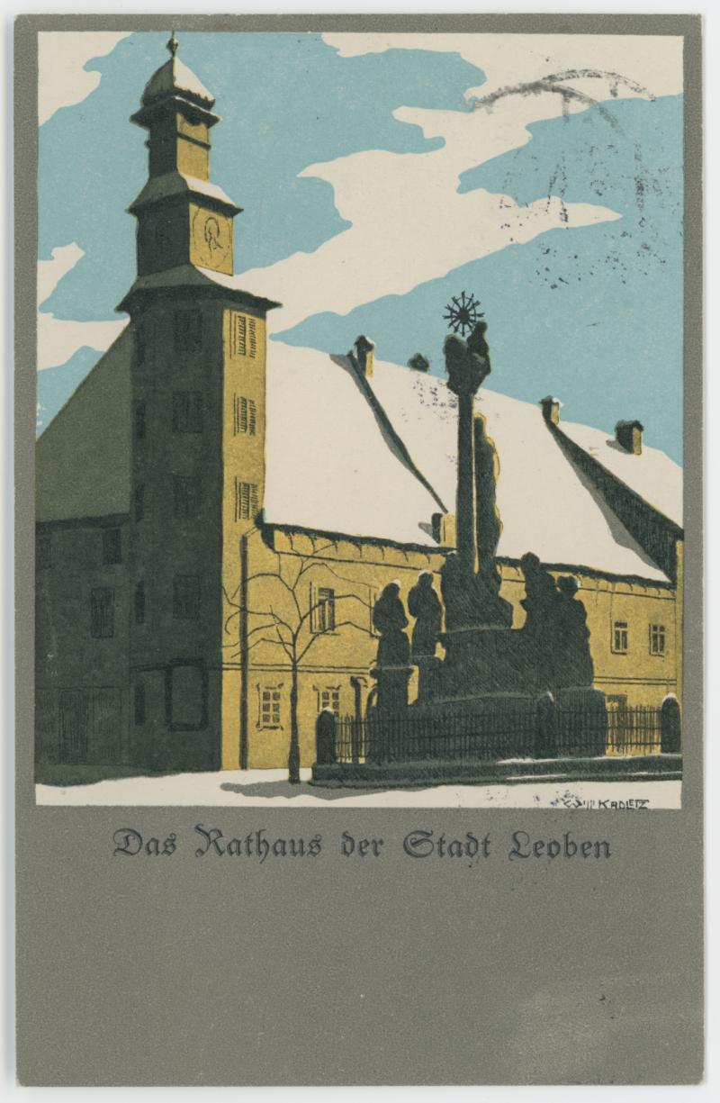 Das Rathaus der Stadt Leoben, © Sammlung Kubinzky