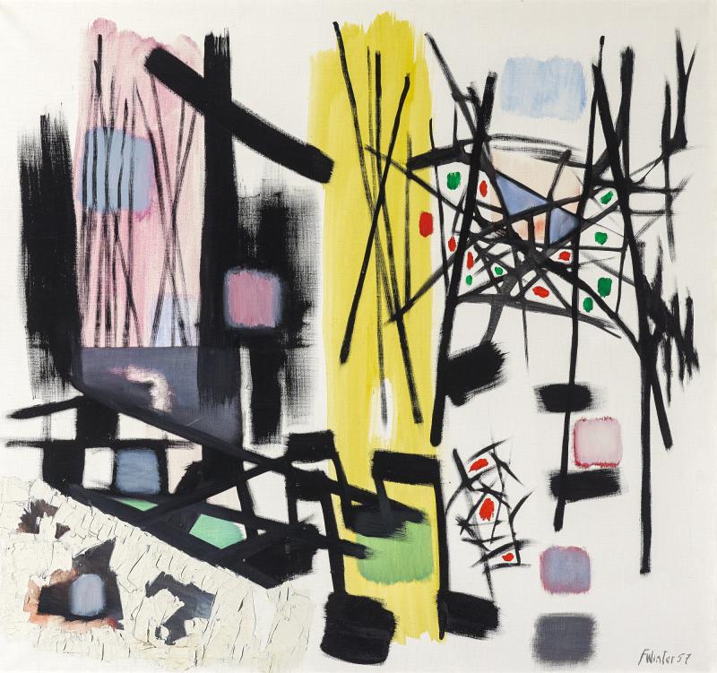 Fritz Winter (1905 - 1976)  "Komposition Rot-Gelb" | 1957 | Öl auf Leinwand | 135,5 x 145cm  Ergebnis: 283.800 Euro Int. Auktionsrekord für diesen Künstler*