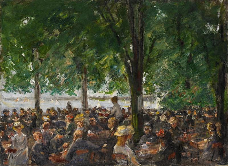 Max Liebermann (1847 – 1935) Gartenlokal | 1920 – 22 | Öl auf Leinwand | 54,5 x 75cm Ergebnis: 678.500 Euro