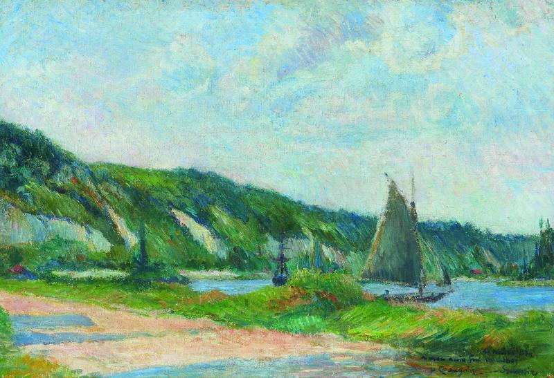 Paul Gauguin (1848 – 1903) Les falaises de la Bouille | 1884Öl auf Leinwand | 38,3 x 56,2cm Ergebnis: 803.500 Euro