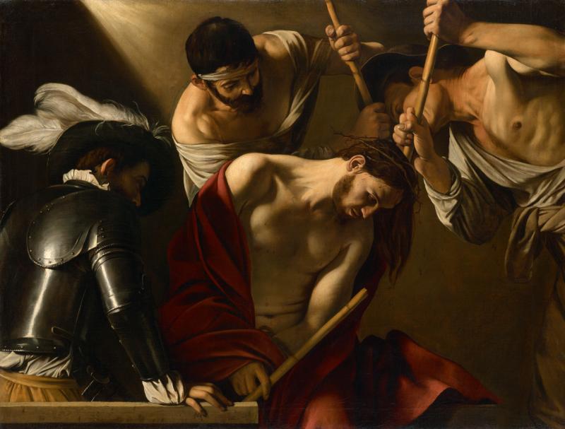 Michelangelo Merisi, gen. Caravaggio (1571 Mailand-1610 Porto Ercole) Dornenkrönung Christi um 1601 Leinwand 127 × 166,5 cm © KHM-Museumsverband