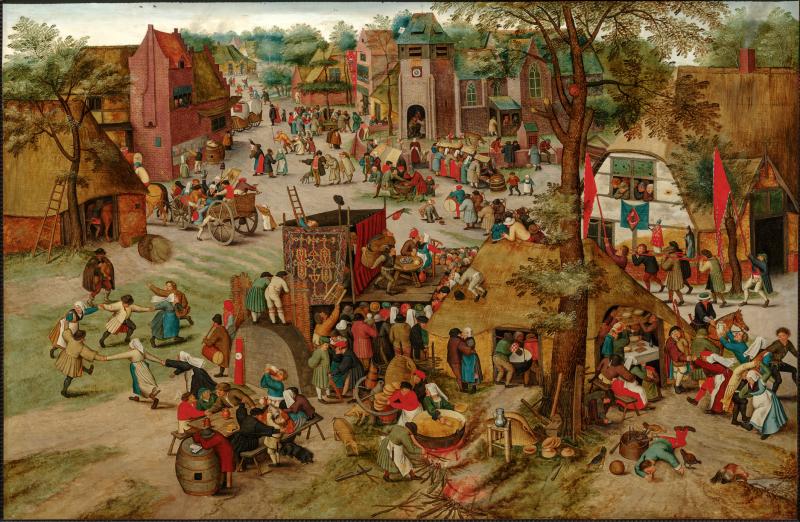 Pieter Brueghel der Jüngere (1564 – 1638), Kirmes, Öl auf Holz, Alte Galerie, Schloss Eggenberg, Foto: UMJ/N. Lackner