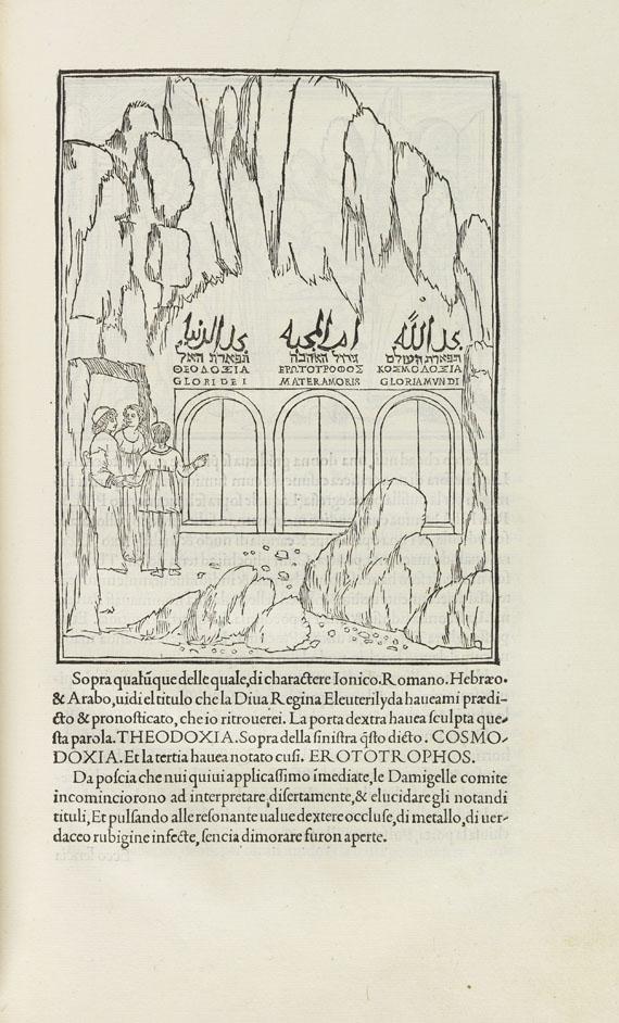 419000082 FRANCESCO COLONNA Hypnerotomachia Poliphili, 1499. Inkunabel Schätzpreis: € 15.000 +