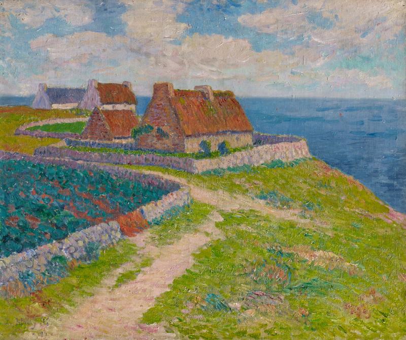 Henry Moret (1856 – 1913) "Un village à Ploemeur, Morbihan" Öl auf Leinwand | 47 x 55 cm Taxe: 60.000 - 80.000 Euro