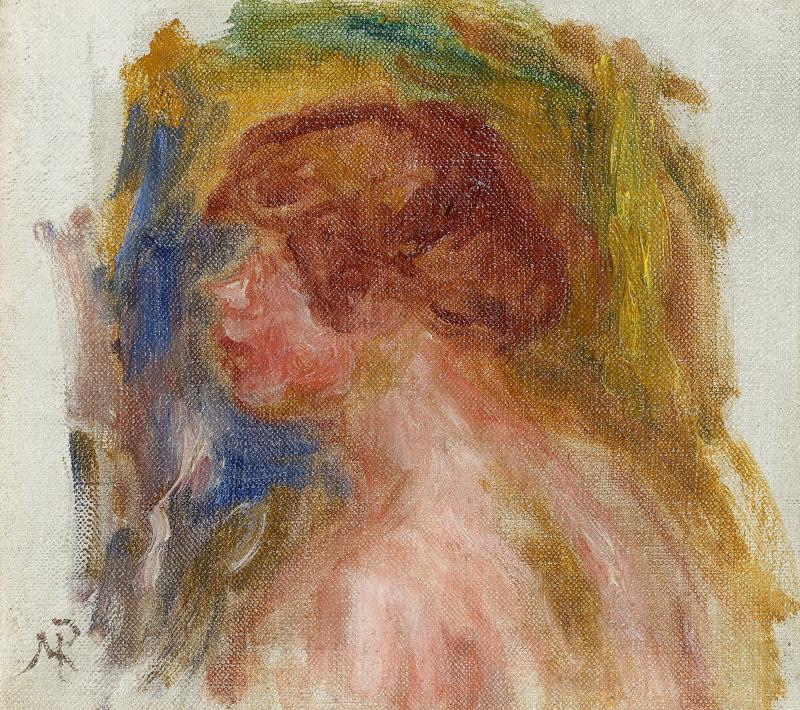 Pierre-Auguste Renoir (1841 – 1919) Büste einer jungen Frau | Ölstudie | Öl auf Leinwand | 15 x 16 cm Ergebnis: 38.700 Euro