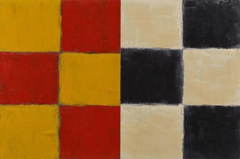 Sean Scully (1945) „Small Union Yellow“ | 1997 | Öl auf Leinwand, auf Holz aufgezogen (2-teilig) | 60 x 90 cm Taxe: 180.000 – 240.000 Euro