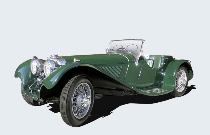 1938 S.S. 100 Jaguar 2 1/2 Litre, einer von 198 zweieinhalb Liter S.S. Jaguar 100, erzielter Preis 339.000