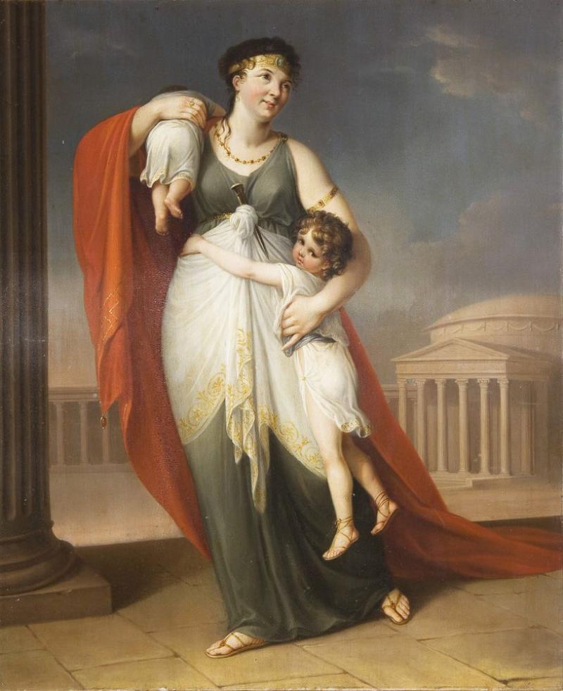 KÜGELGEN, Gerhard von zugeschrieben (1772 Bacharach - 1820 Dresden): "Medea mit ihren zwei Söhnen". Zuschlagspreis:	10.000 EUR