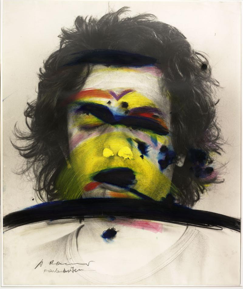 Arnulf Rainer Face Farces: Farbstreifen, 1972