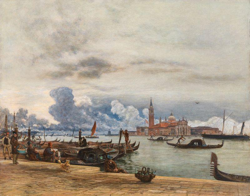 Rudolf von Alt  Blick nach San Giorgio Maggiore von der Mole in Venedig, nach 1864 Öl auf Leinwand, 39,5 x 49,5 cm  Bieten Maximales Gebot:	 EUR  Verdecktes Gebot		lot-tissimo führt Ihren Bietauftrag während der Auktion für Sie über das Live-System aus und erwirbt das Los zum günstigsten Preis für Sie, wenn Ihr Maximalbetrag ausreicht. Das Auktionshaus kennt Ihr maximales Gebot nicht. Für diesem Auktion nicht verfügbar. Bietauftrag		Ihr Bietauftrag wird an das Auktionshaus übermittelt. Das Aukti