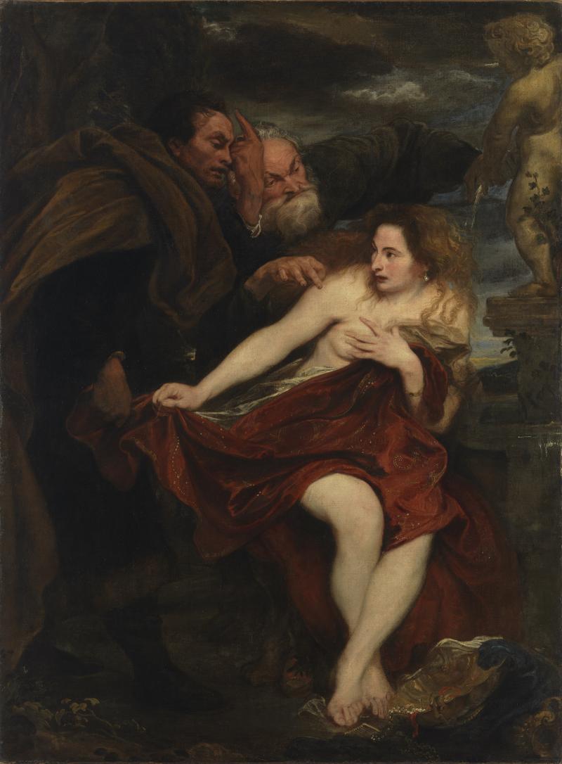 Anthonis van Dyck, Susanna und die beiden Alten, um 1621/22 Öl auf Leinwand, 194 x 144 cm © Bayerische Staatsgemäldesammlungen, Alte Pinakothek, München