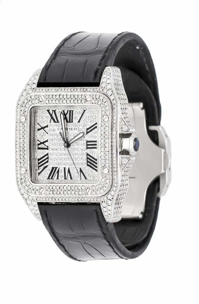 Cartier Herrenuhr Santos 100, Automatic, Mindestpreis:	8.500 EUR