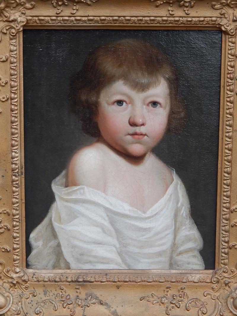 "Kinderportrait",Öl auf Leinwand,doubliert,Thomas Lawrence(1769-1830) zugeordnet, ca.39,5x31,5cm