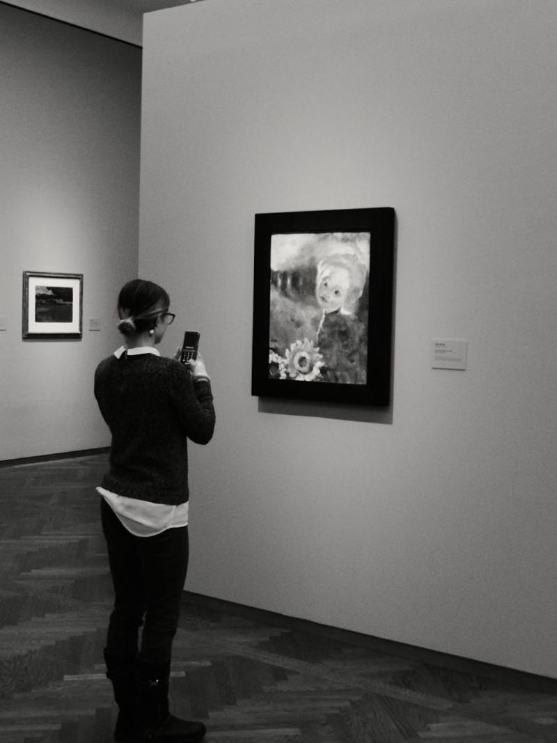 Ausstellungsansicht "Deutscher Expressionismus" Emil Nolde Kleine Sonnenblumen, 1947. 2019 (c) findART.cc Foto frei von Rechten.