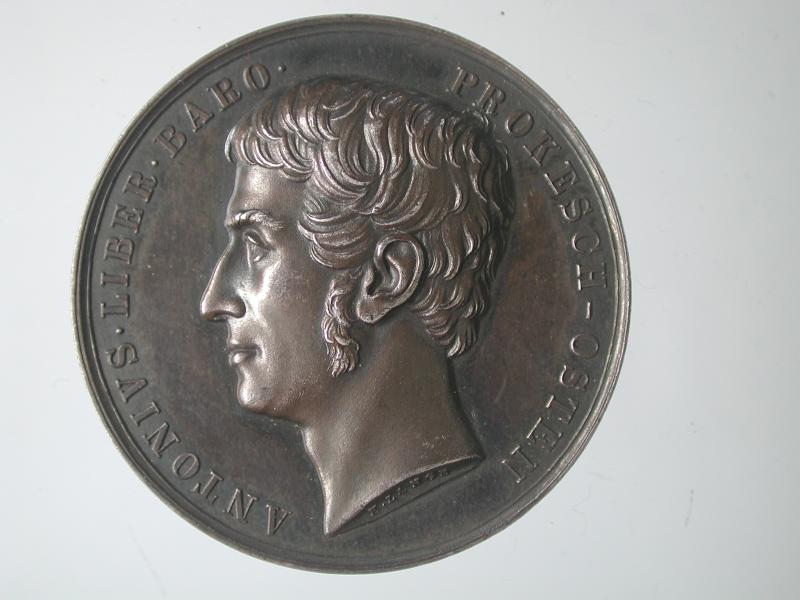 Medaille von Konrad Lange auf Anton Prokesch von Osten, 1846, Münzkabinett, Foto: Universalmuseum Joanneum/Archiv Abteilung Archäologie & Münzkabinett