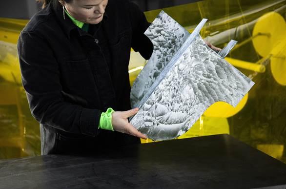 Jenny Nordberg in her studio in Sweden (photo credit: Peter Guenzel)