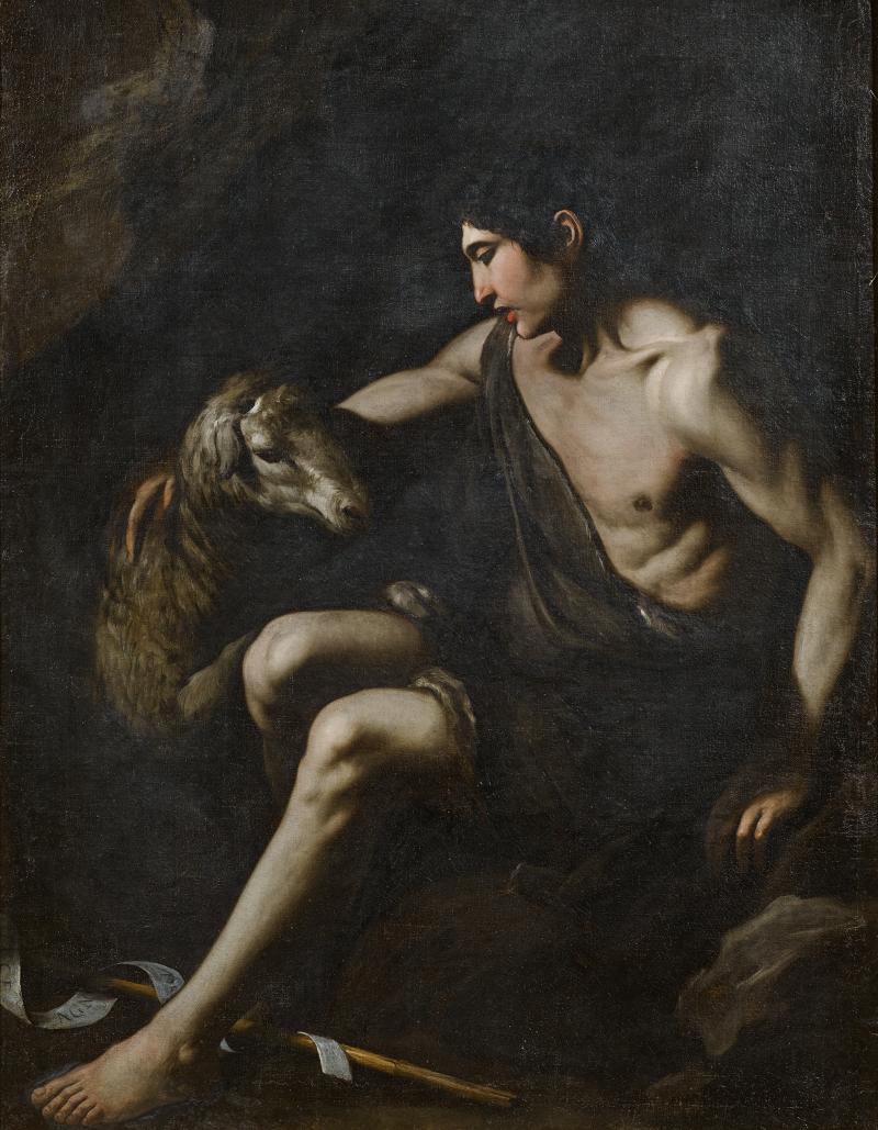 Pietro Novelli (1603 – 1647)  "Johannesknabe mit dem Lamm Gottes“  Taxe: 60.000 – 80.000 Euro