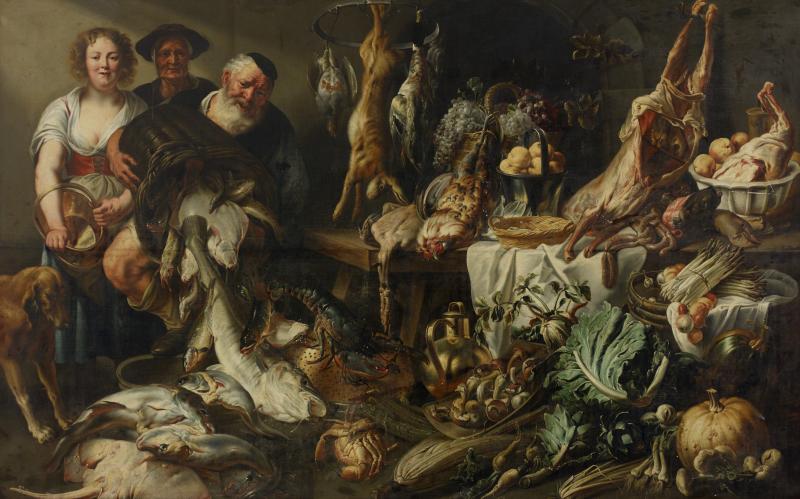 Adriaen van Utrecht (1595 – 1652) und Werkstatt  Die Vorratskammer | Öl auf Leinwand 187x298cm Ergebnis: 77.500 Euro