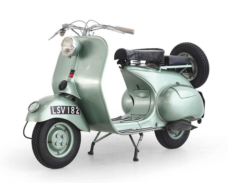 Kat. Nr. 9: 1952 Douglas Vespa 125 2L2, erzielter Preis € 9.660