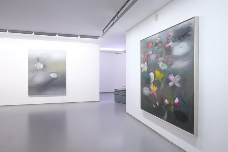 Ross Bleckner, Erwin Gross, exhibition view, private space, Reith/Seefeld