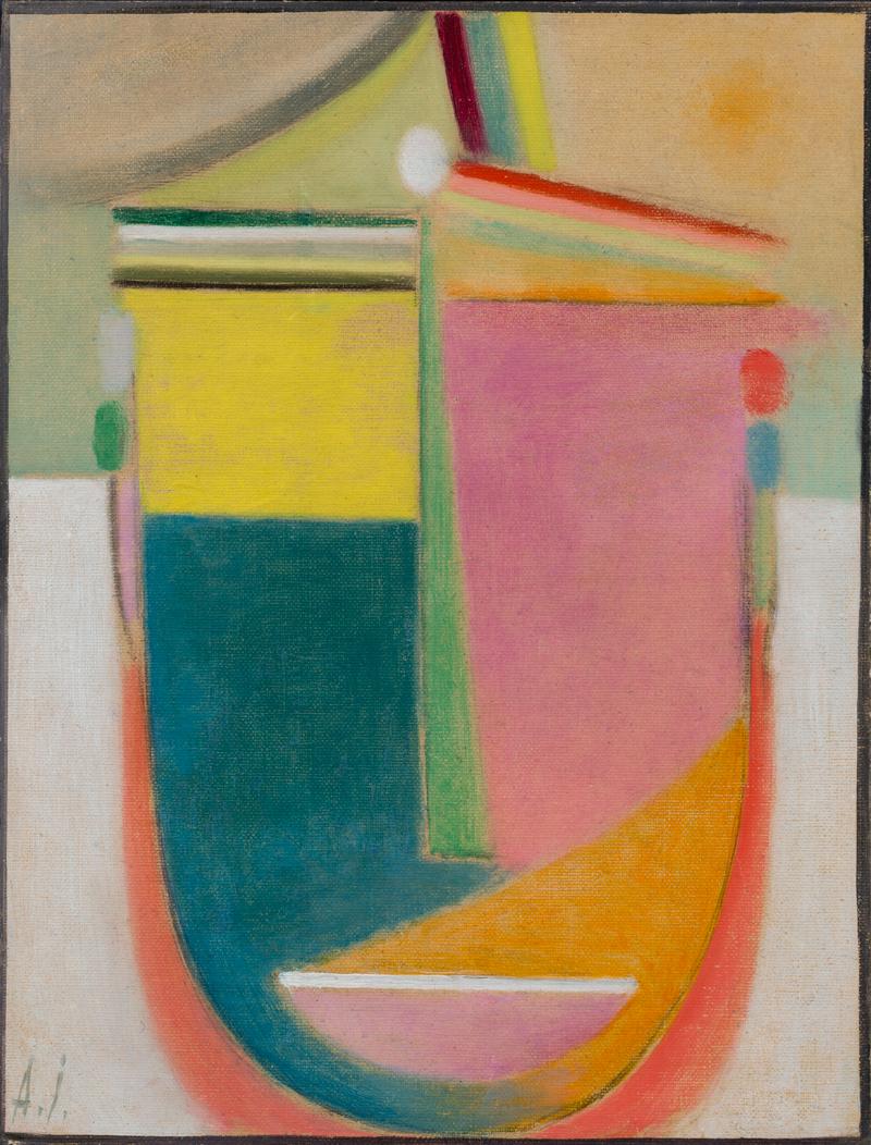 Alexej von Jawlensky  „Abstrakter Kopf: Komposition Nr. 9“. 1924. Öl auf leinenstruktiertem Karton. 42,5 × 34,5 cm. EUR 250.000 – 350.000